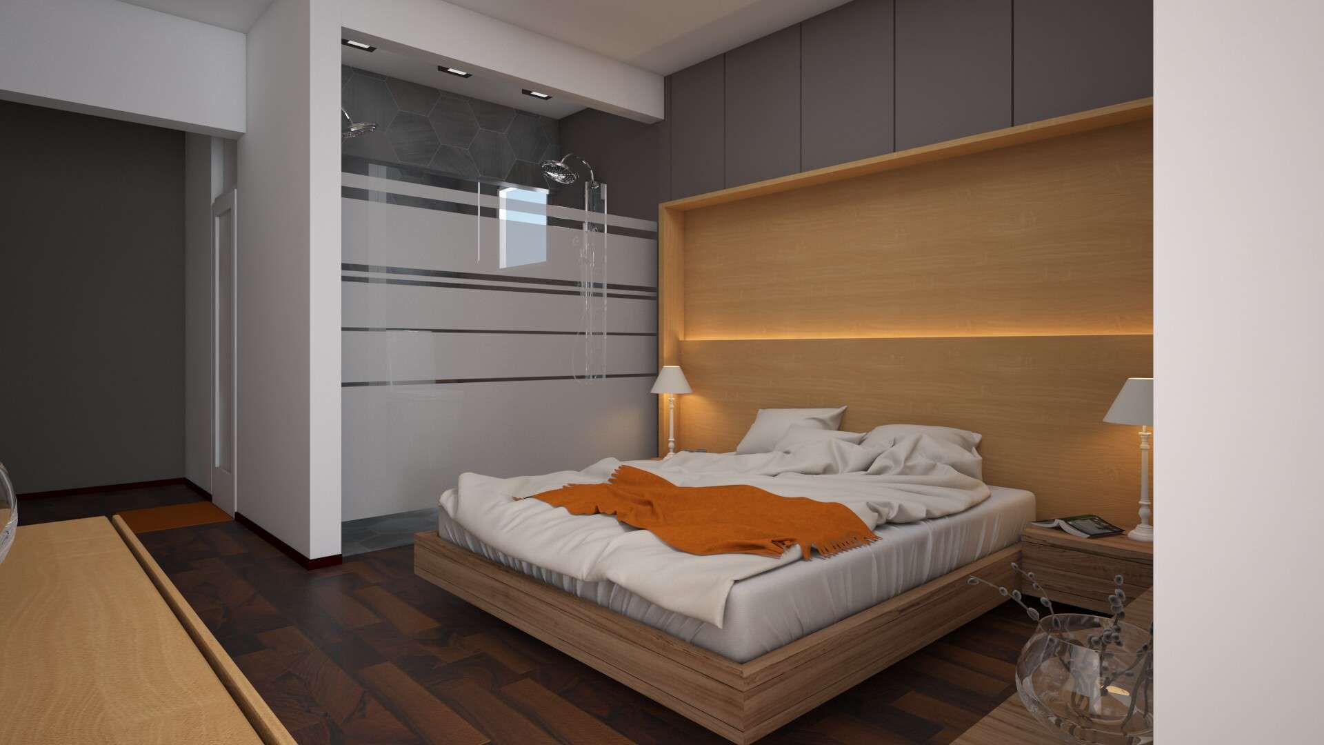Thiết kế phòng ngủ 30m2 có toilet vô cùng tiện nghi và hiện đại Thiết kế phòng ngủ 30m2 có toilet vô cùng tiện nghi và hiện đại