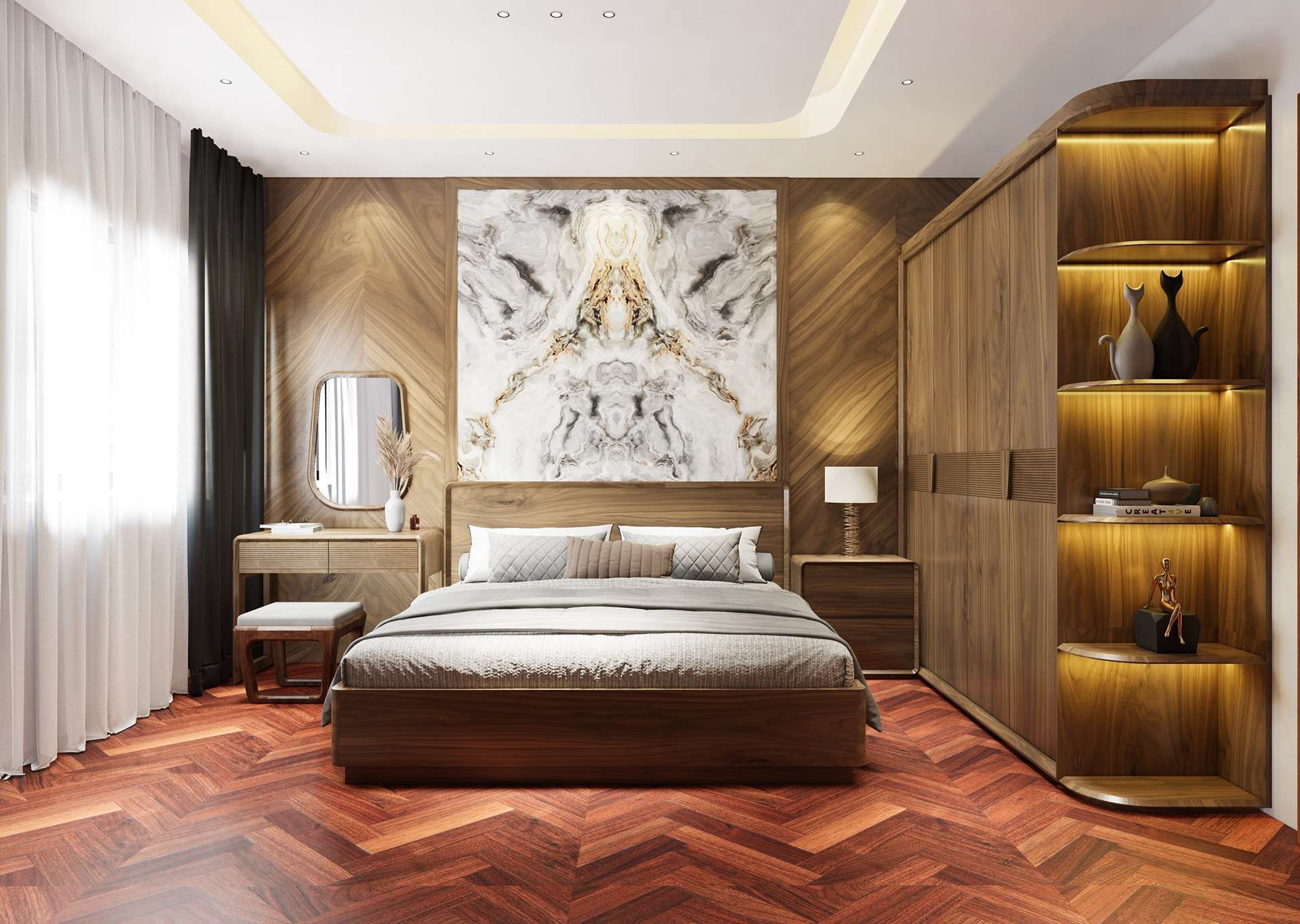 Chiêm ngưỡng căn phòng ngủ đẹp 30m2 do đội ngũ kiến trúc sư của Mê Nội Thất thực hiện Chiêm ngưỡng căn phòng ngủ đẹp 30m2 do đội ngũ kiến trúc sư của Mê Nội Thất thực hiện