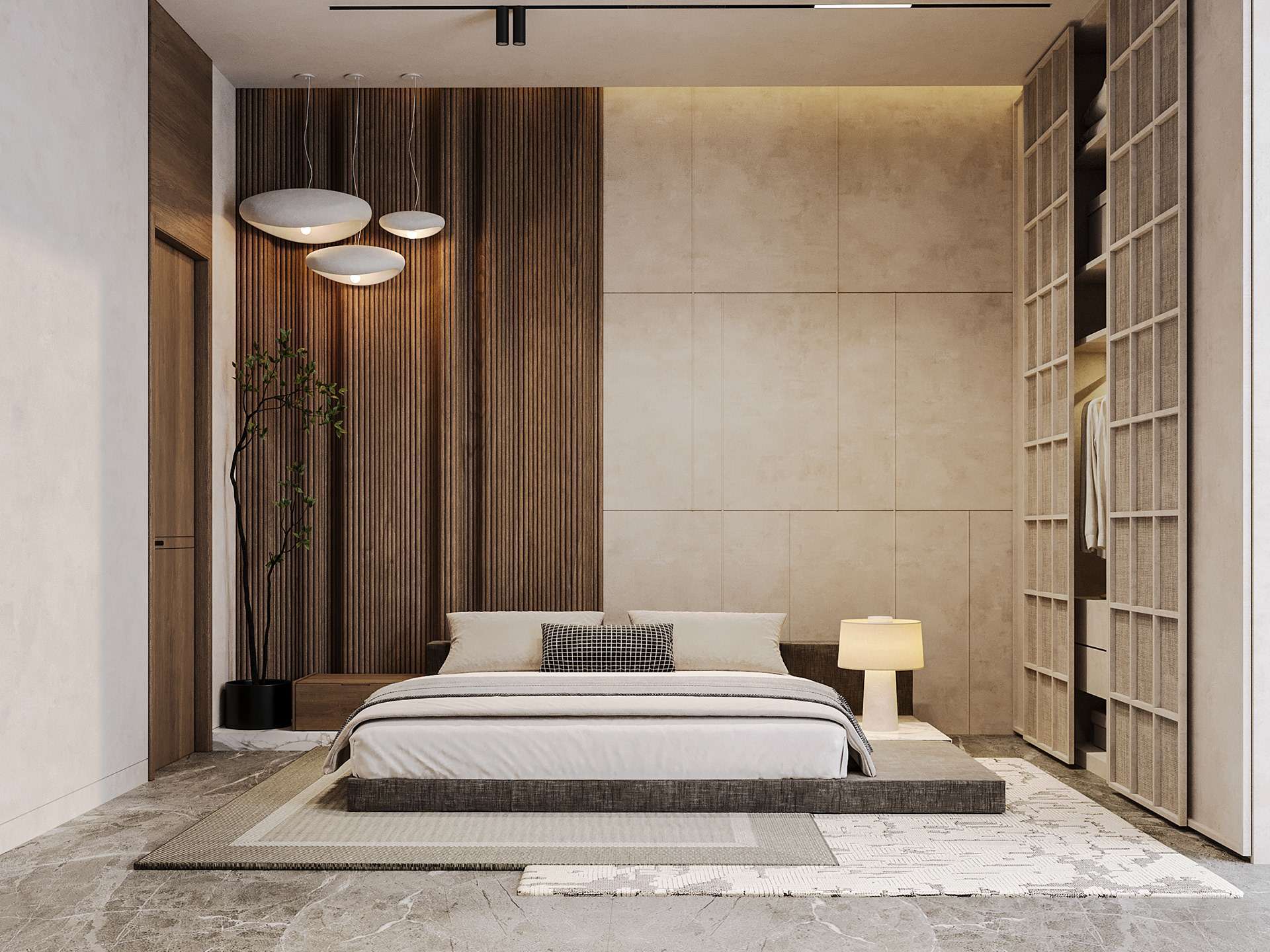 Tối giản các đồ nội thất khi trang trí phòng ngủ 30m2 Tối giản các đồ nội thất khi trang trí phòng ngủ 30m2