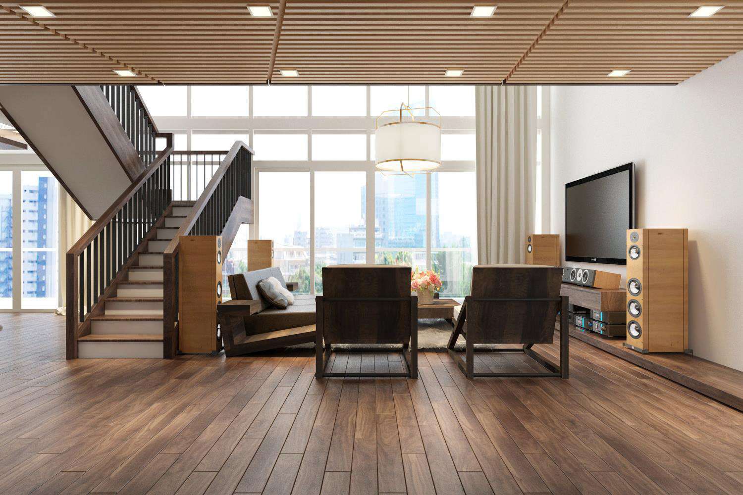 Tận hưởng góc view toàn cảnh thành phố trong không gian căn hộ Duplex Tận hưởng góc view toàn cảnh thành phố trong không gian căn hộ Duplex