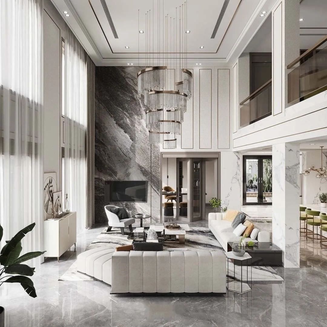 Thiết kế nội thất căn hộ duplex sử dụng đá cẩm thạch cao cấp theo phong cách hiện đại Thiết kế nội thất căn hộ duplex sử dụng đá cẩm thạch cao cấp theo phong cách hiện đại