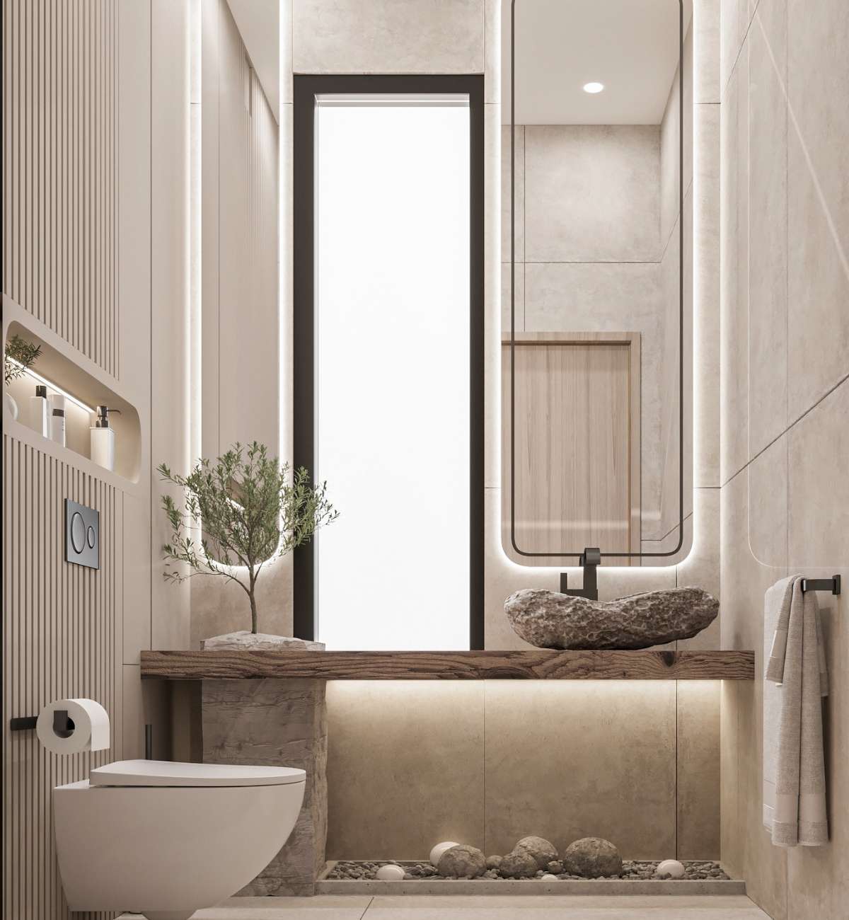 Không gian phòng tắm theo phong cách nội thất Urban hiện đại tiện nghi Không gian phòng tắm theo phong cách nội thất Urban hiện đại tiện nghi