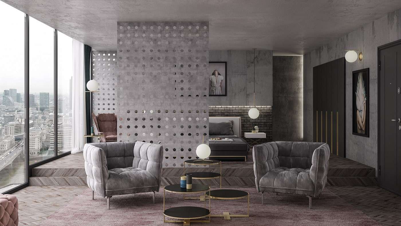 phong cach noi that urban Tạo điểm nhấn trong phong cách nội thất với thiết kế đèn thả trần hình tròn
