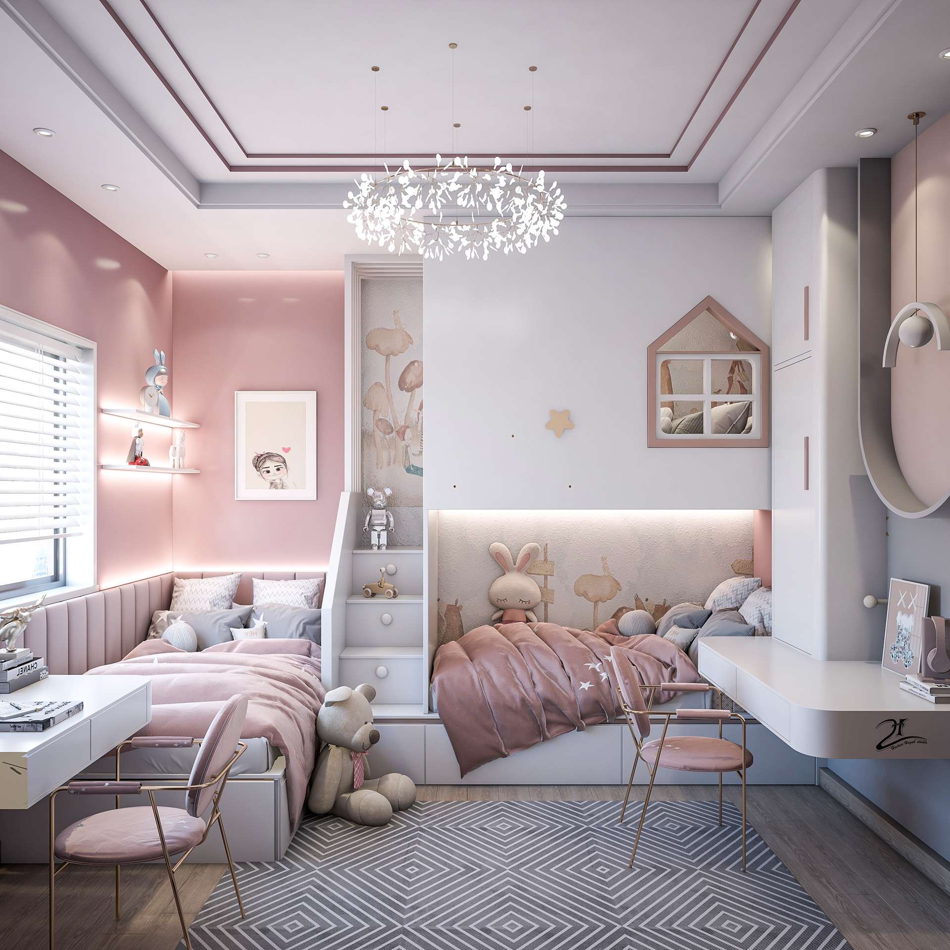 Thiết kế giường tầng phù hợp với những căn nhà có diện tích hạn chế Thiết kế giường tầng phù hợp với những căn nhà có diện tích hạn chế