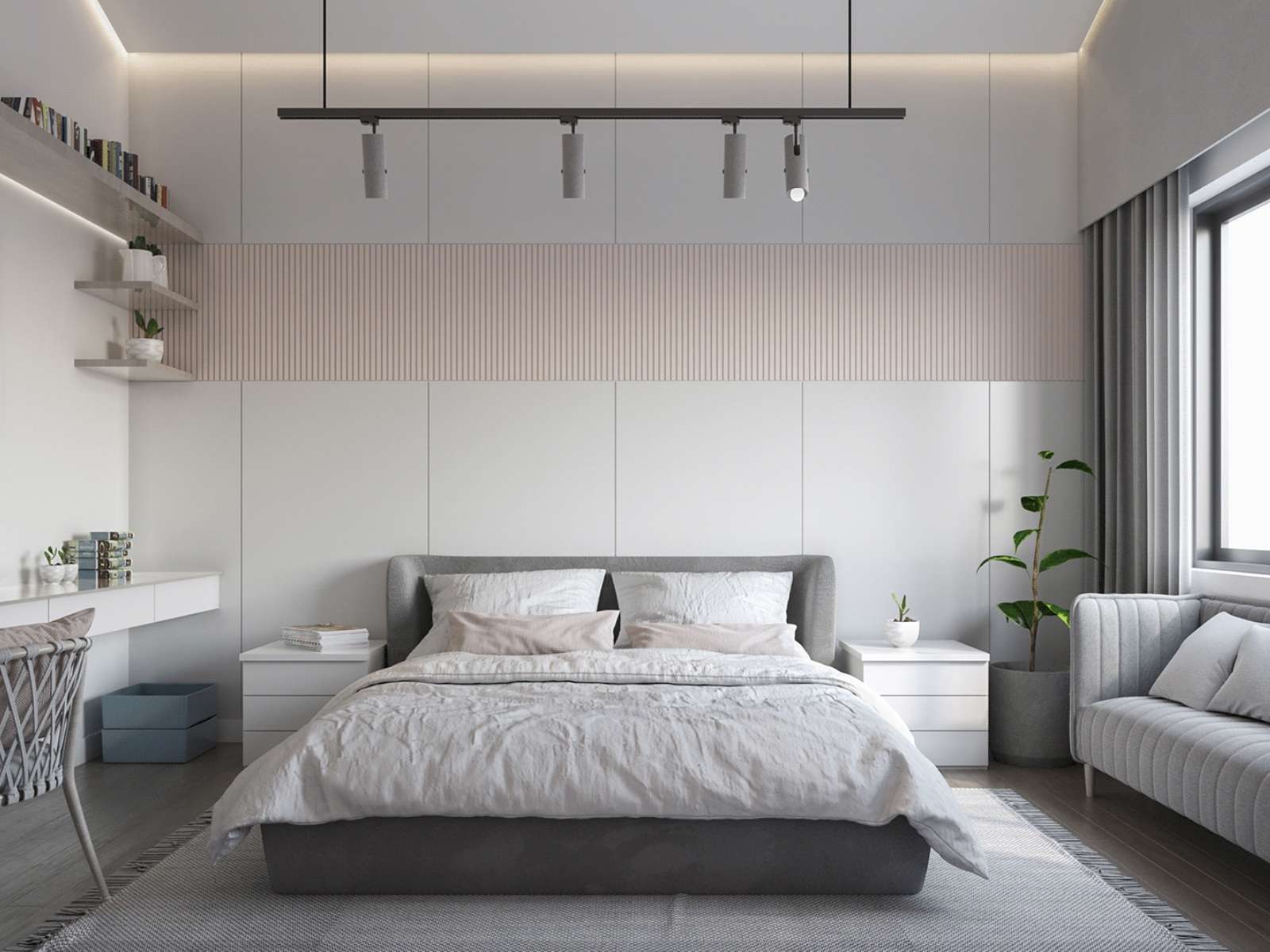Bố trí cửa sổ lớn để đón ánh sáng cho căn phòng ngủ bé gái 13 tuổi Bố trí cửa sổ lớn để đón ánh sáng cho căn phòng ngủ bé gái 13 tuổi