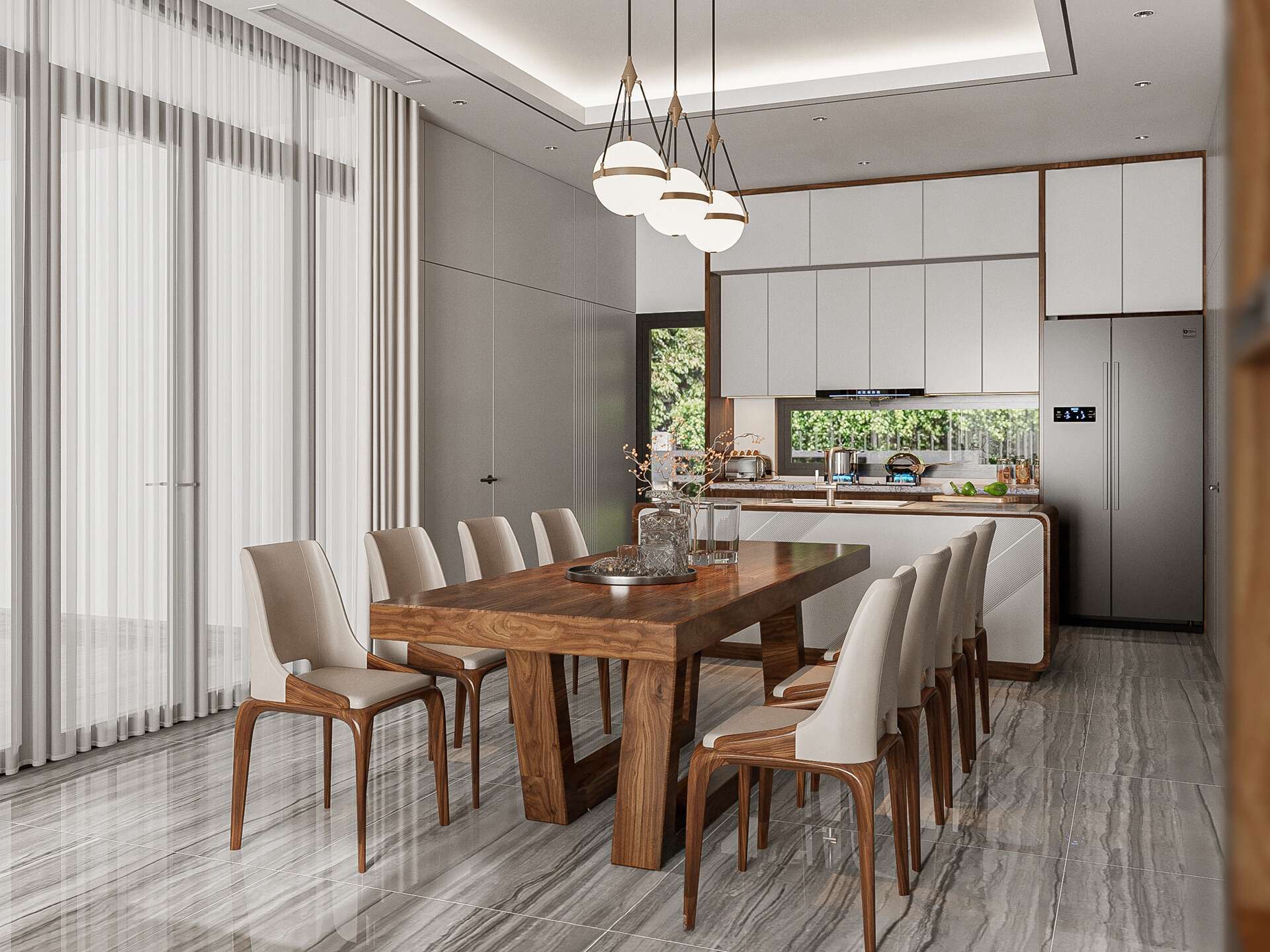 Bàn ăn chất liệu gỗ tự nhiên với vẻ đẹp sáng bóng và khả năng chống va đập tốt Bàn ăn chất liệu gỗ tự nhiên với vẻ đẹp sáng bóng và khả năng chống va đập tốt