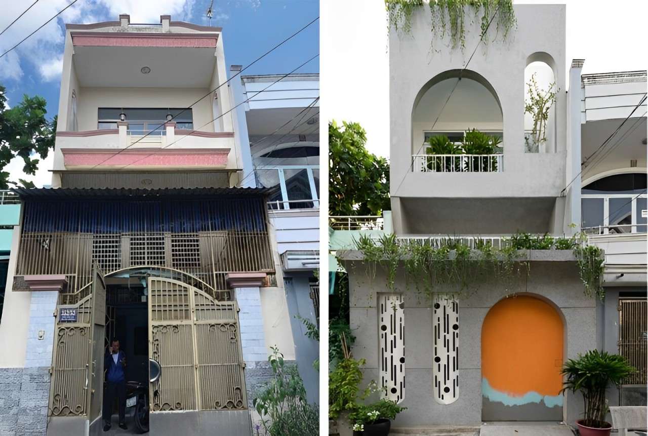 Cải tạo toàn bộ mặt tiền nhà phố với hệ thống khe thoáng khí và giếng trời Cải tạo toàn bộ mặt tiền nhà phố với hệ thống khe thoáng khí và giếng trời