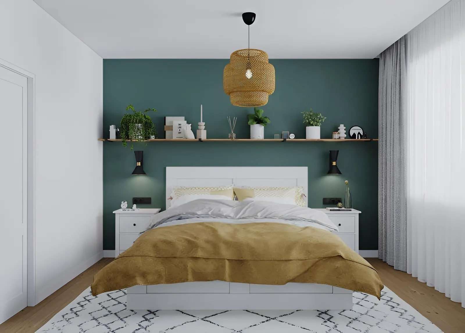 Phong cách Scandinavian trong thiết kế nội thất phòng ngủ vợ chồng 10m2 Phong cách Scandinavian trong thiết kế nội thất phòng ngủ vợ chồng 10m2