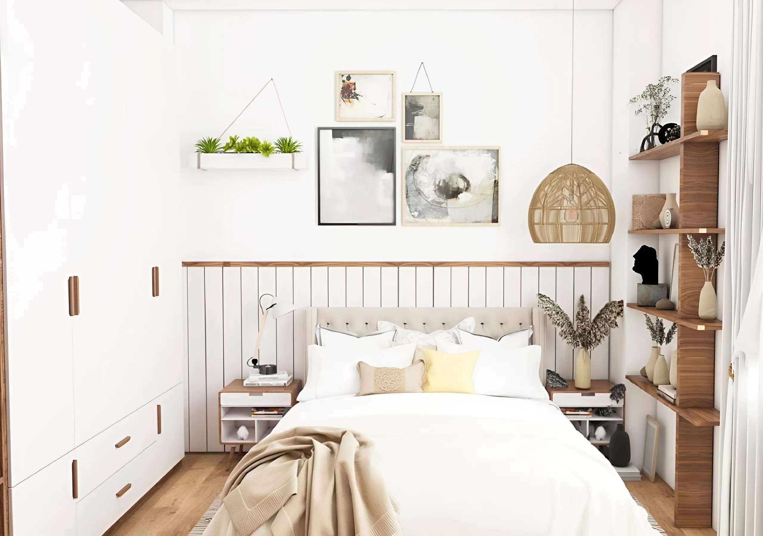 Phong cách vintage mang đến vẻ đẹp bình dị và gần gũi cho căn phòng ngủ vợ chồng 10m2 Phong cách vintage mang đến vẻ đẹp bình dị và gần gũi cho căn phòng ngủ vợ chồng 10m2