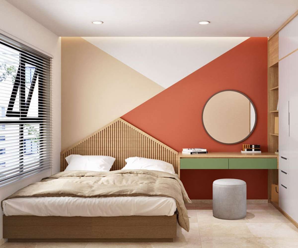 Không gian nội thất phòng ngủ 10m2 cho vợ chồng với cách phối màu vô cùng tinh xảo Không gian nội thất phòng ngủ 10m2 cho vợ chồng với cách phối màu vô cùng tinh xảo